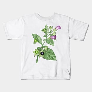 Deadly Nightshade ~ Atropa Belladonna Kids T-Shirt